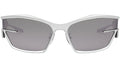 Giv Cut Silver Geometric Sunglasses