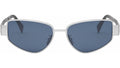 Metal Triomphe Silver Cat Eye Sunglasses