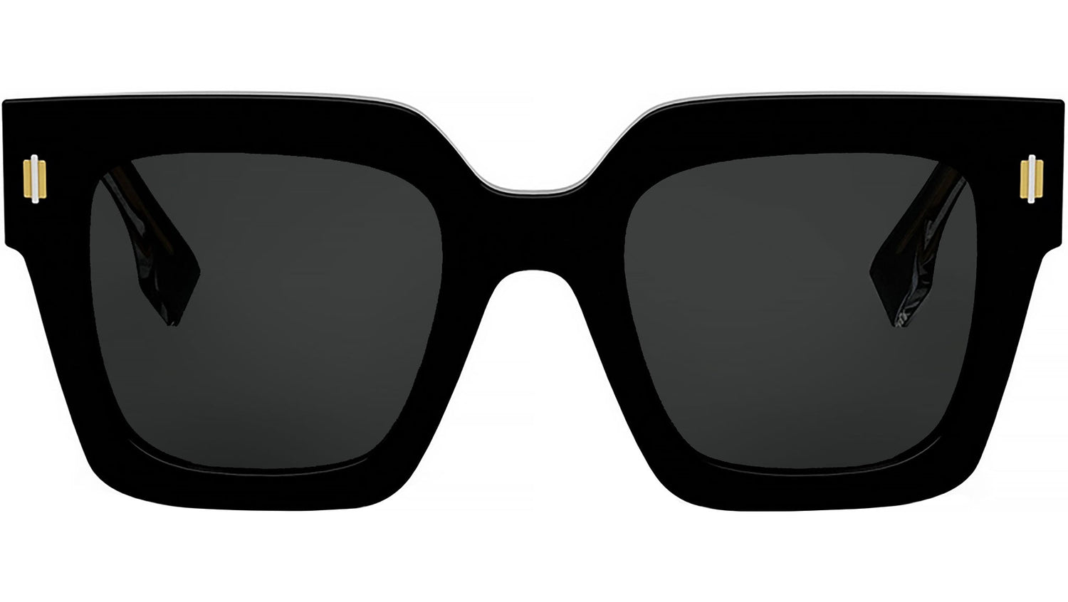 Fendi Roma Black Square Sunglasses