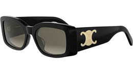 Triomphe Black Rectangular Sunglasses