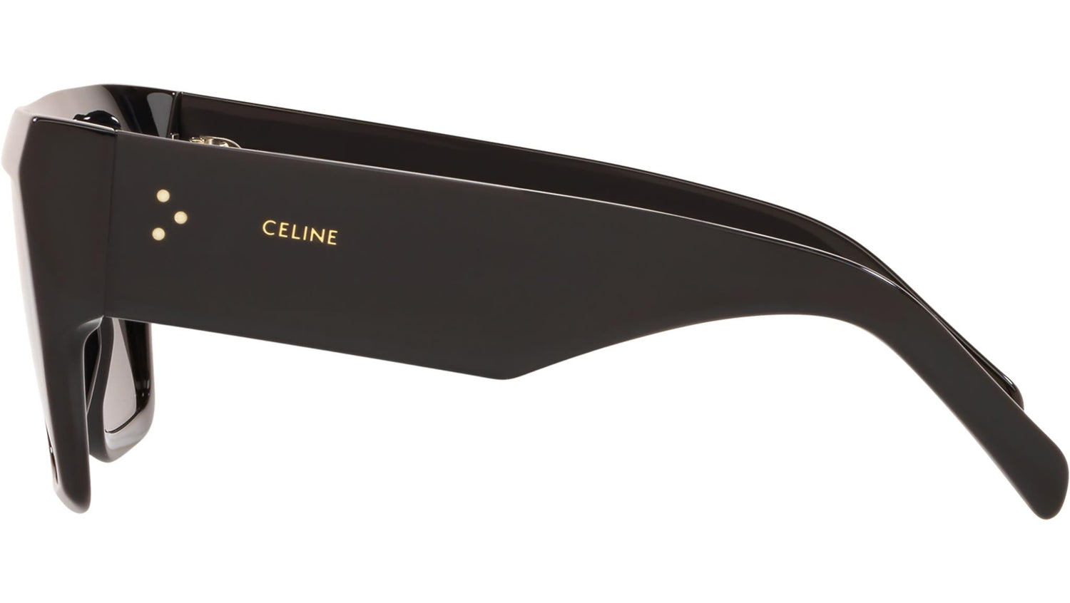 CELINE 3 Dots Shiny Black Mask Sunglasses
