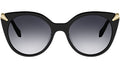 Serpenti Viper Black Round Sunglasses