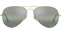 Aviator Chromance RB3025 9196G4 Gold Green