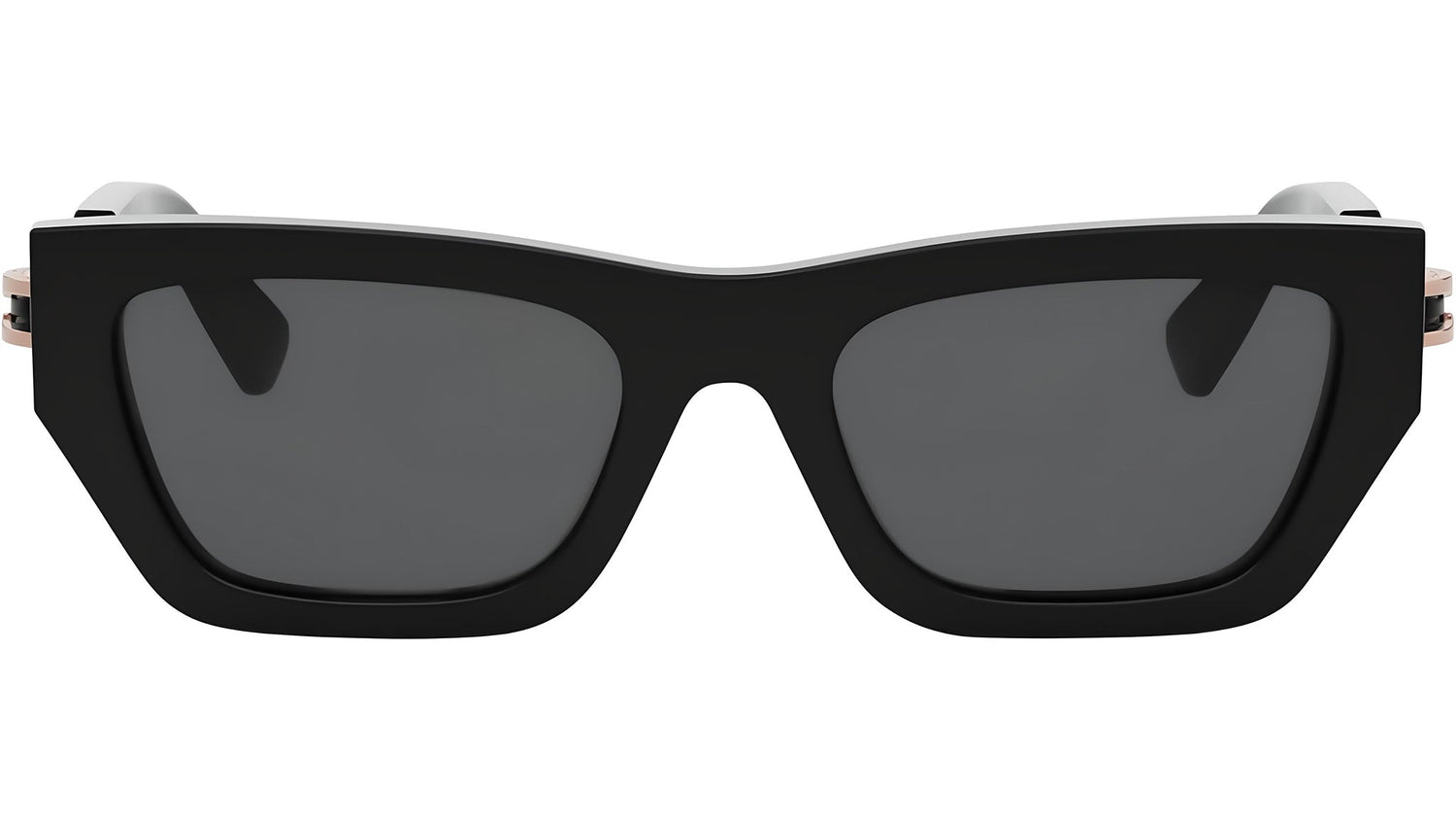 B.zero1 Black Rectangular Sunglasses