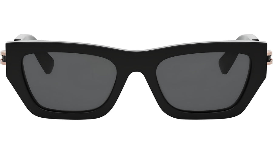 B.zero1 Black Rectangular Sunglasses