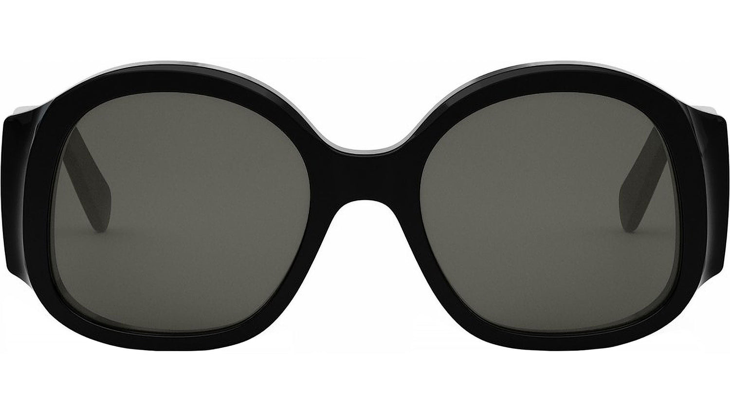 Maxi Triomphe Black Round Sunglasses