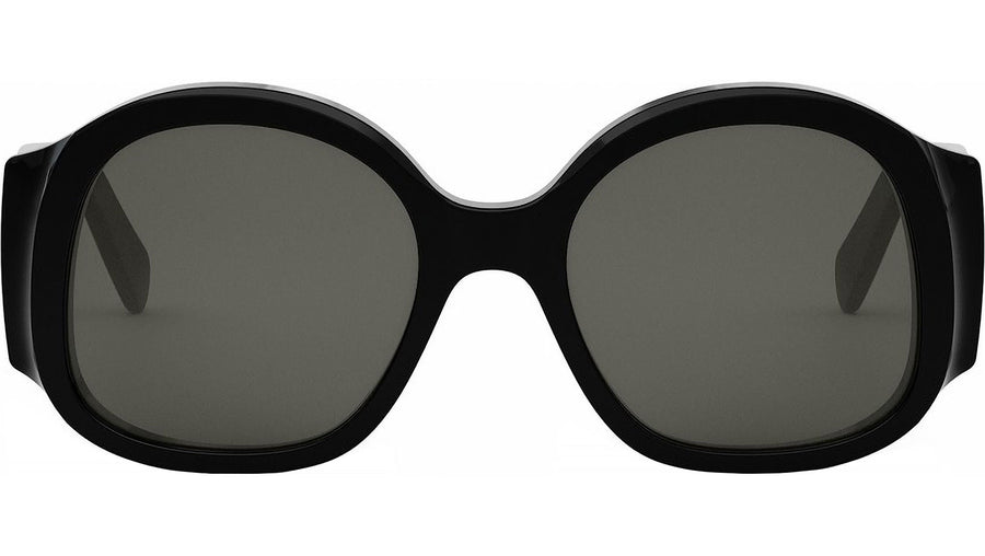 Maxi Triomphe Black Round Sunglasses