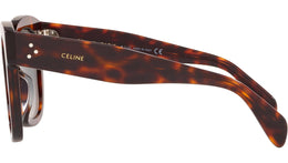 CELINE 3 Dots Red Havana Geometric Sunglasses