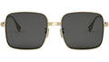 Baguette Yellow Square Sunglasses