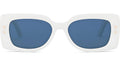 DiorPacific S1U White Geometric Sunglasses