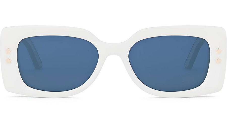 DiorPacific S1U White Geometric Sunglasses