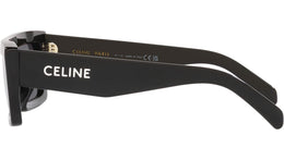 Monochroms Black Rectangular Sunglasses