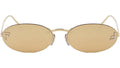 Fendi First Gold Oval Sunglasses