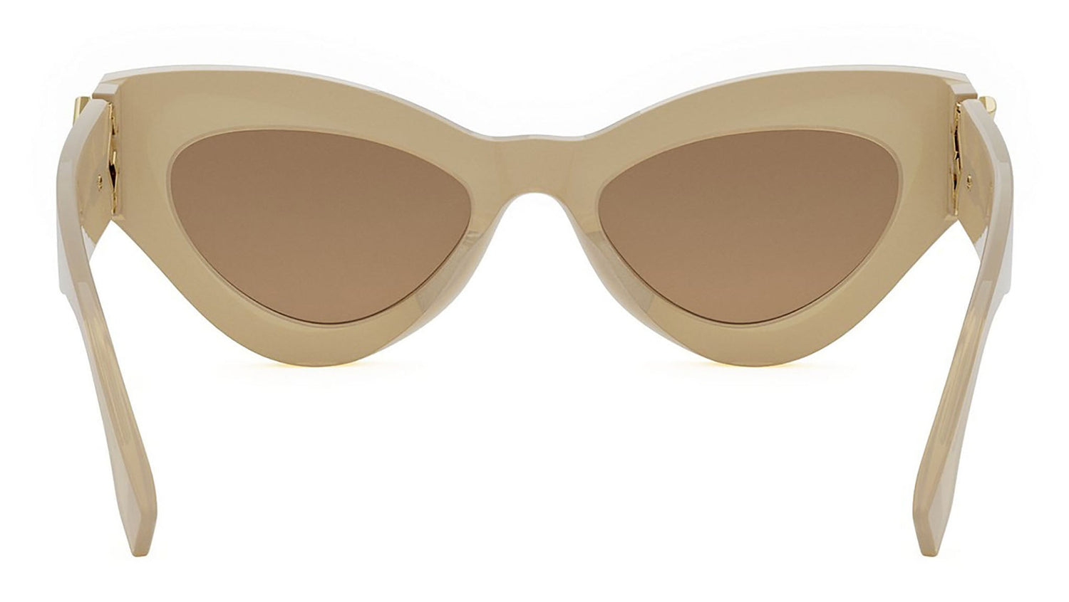FF Diamonds Beige Cat Eye Sunglasses