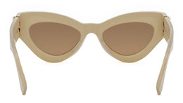 FF Diamonds Beige Cat Eye Sunglasses