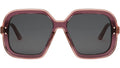 DiorHighlight S1I Burgundy Geometric Sunglasses