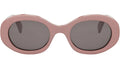 Triomphe Solid Rose Oval Sunglasses