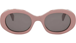 Triomphe Solid Rose Oval Sunglasses