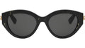 B.zero1 Black Oval Sunglasses