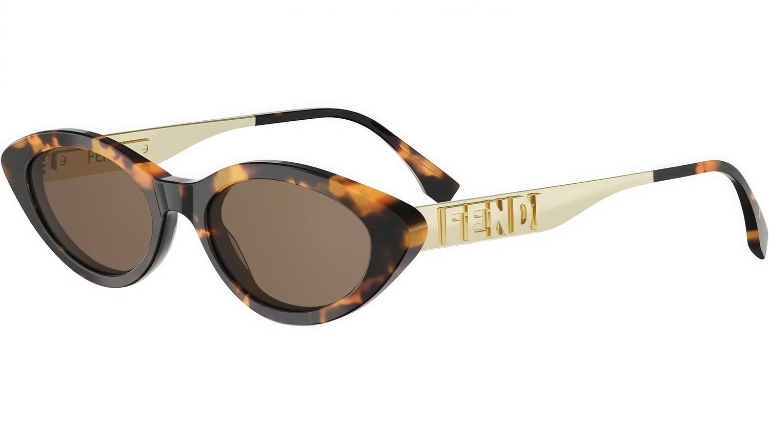 Fendigraphy Havana Cat Eye Sunglasses