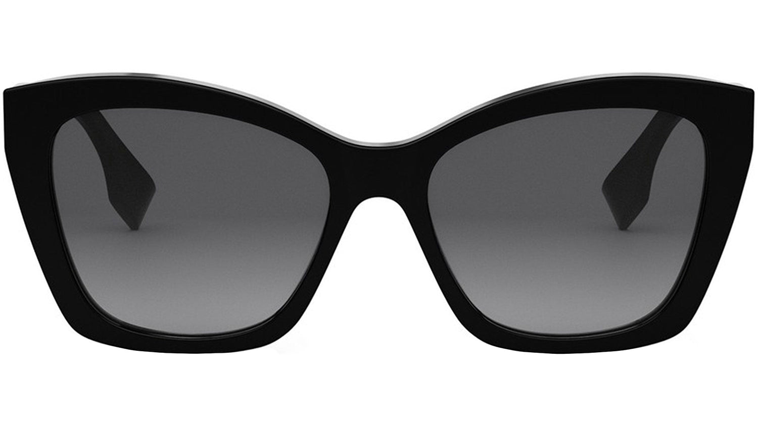 Lettering Grey Gradient Cat Eye Sunglasses