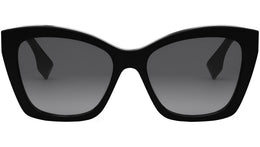 Lettering Grey Gradient Cat Eye Sunglasses