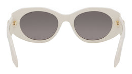 Serpenti Forever White Oval Sunglasses