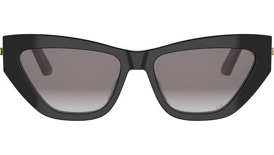 CDior B6I Shiny Black Cat Eye Sunglasses