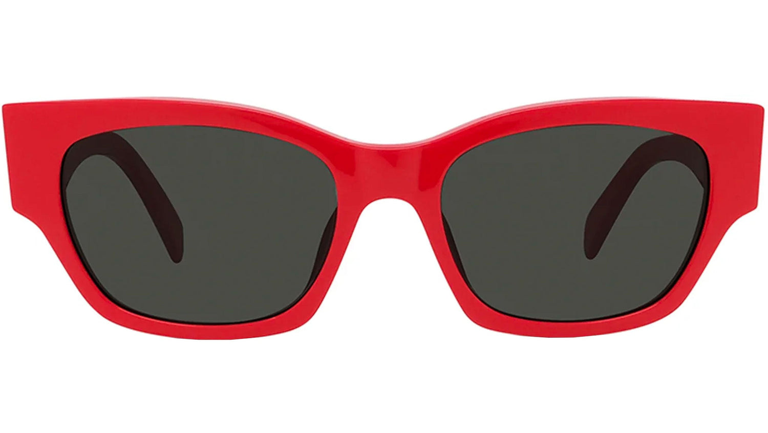 Monochroms Red Rectangular Sunglasses