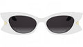 DiorButterfly S2I Shiny White Butterfly Sunglasses