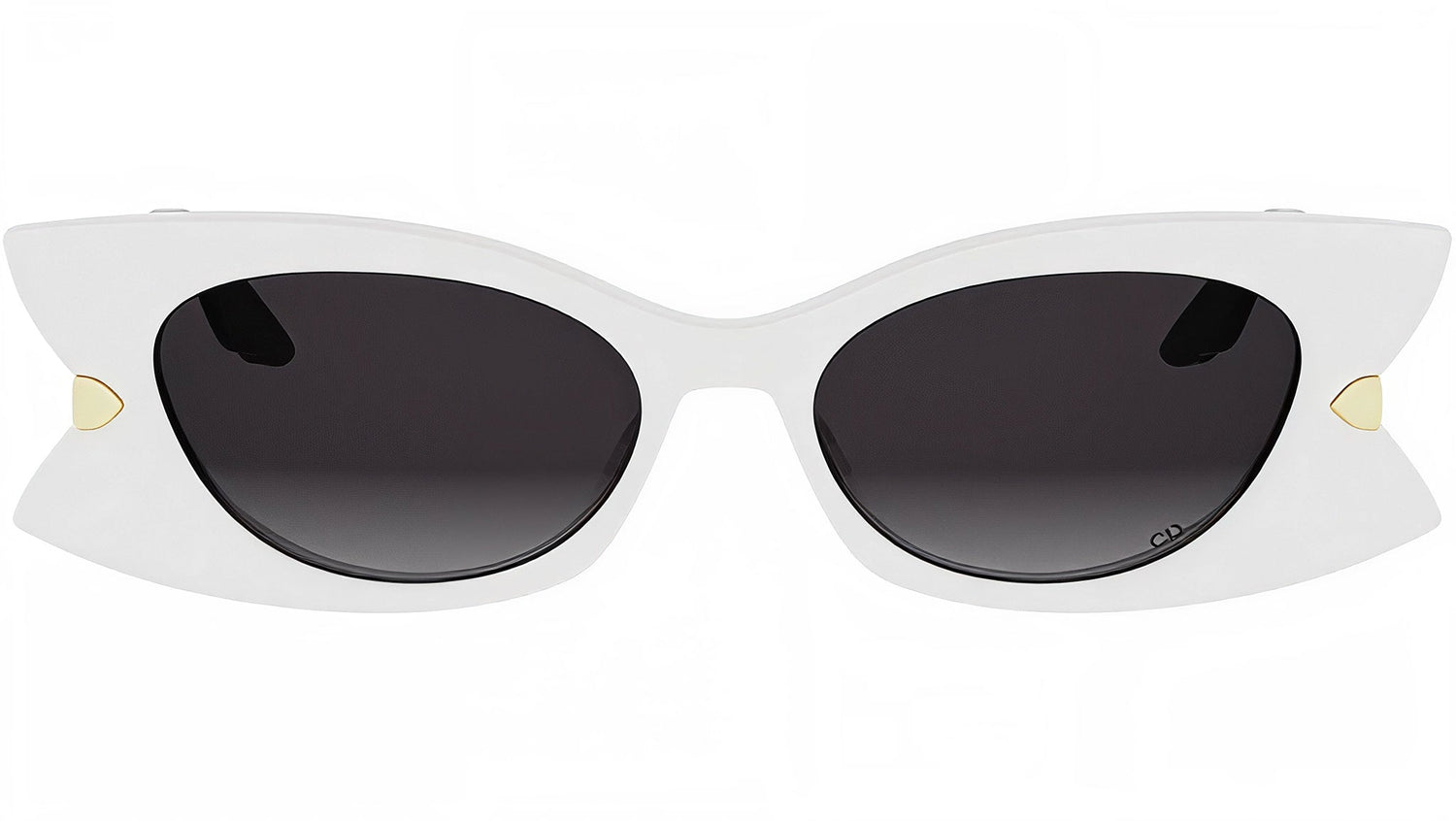 DiorButterfly S2I Shiny White Butterfly Sunglasses