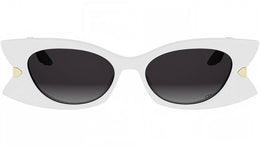 DiorButterfly S2I Shiny White Butterfly Sunglasses