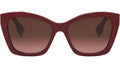 Lettering Red Square Sunglasses