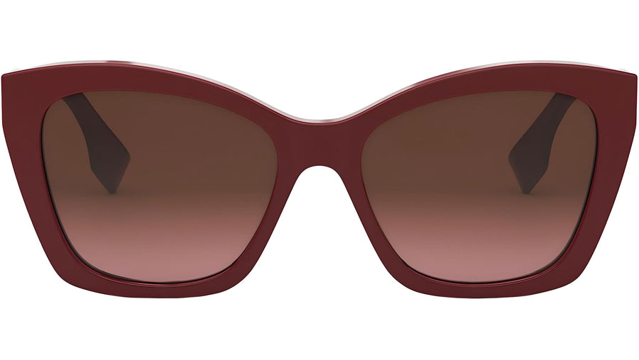 Lettering Red Square Sunglasses