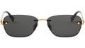 Tubogas Gold Oval Sunglasses