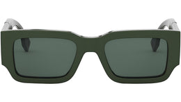 Fendi Diagonal Green Square Sunglasses