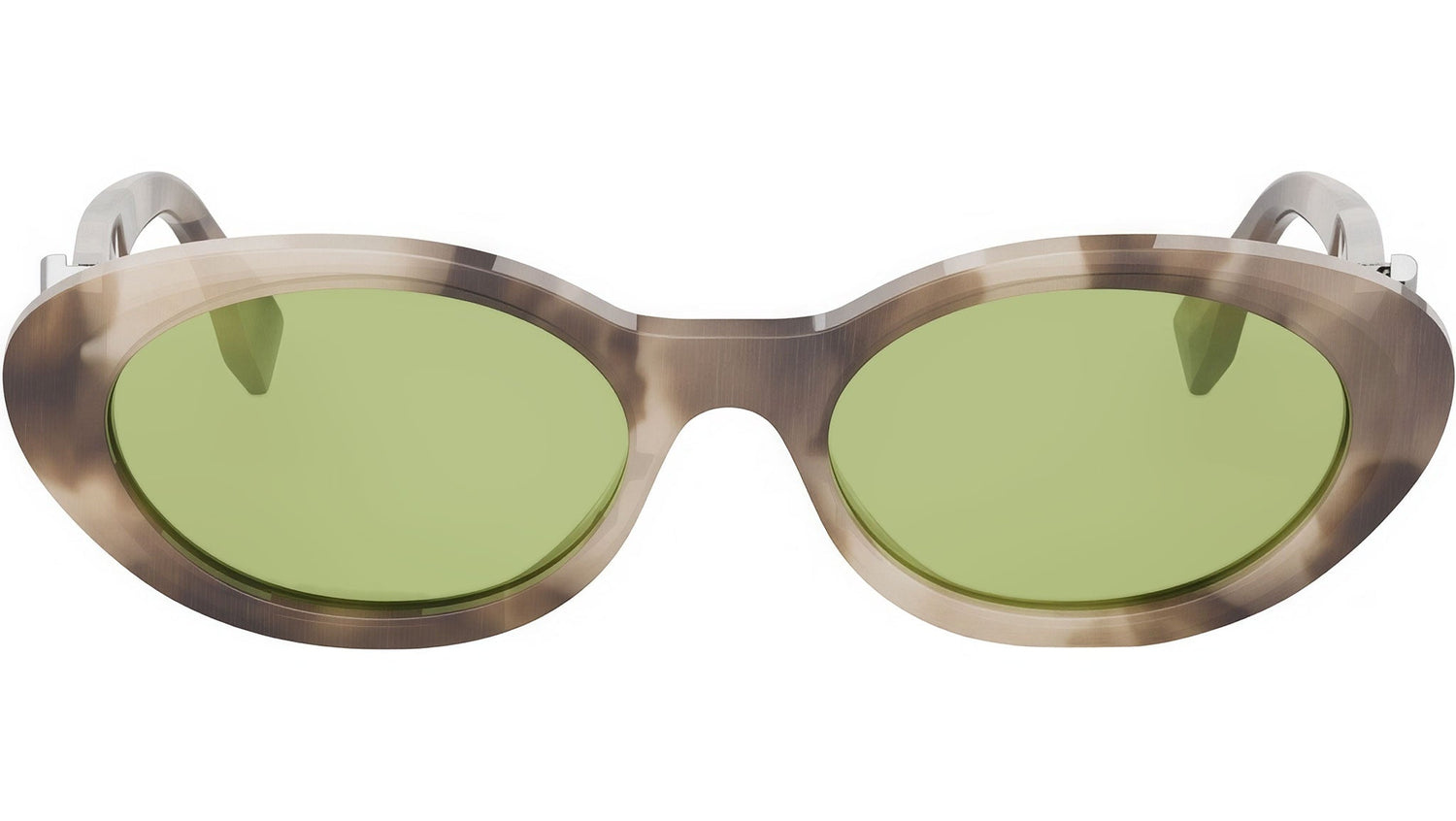 FF Diamonds Grey Oval Sunglasses