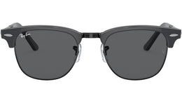 Clubmaster Folding RB2176 1367B1 grey on black