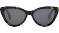 Lettering Dark Havana Cat Eye Sunglasses
