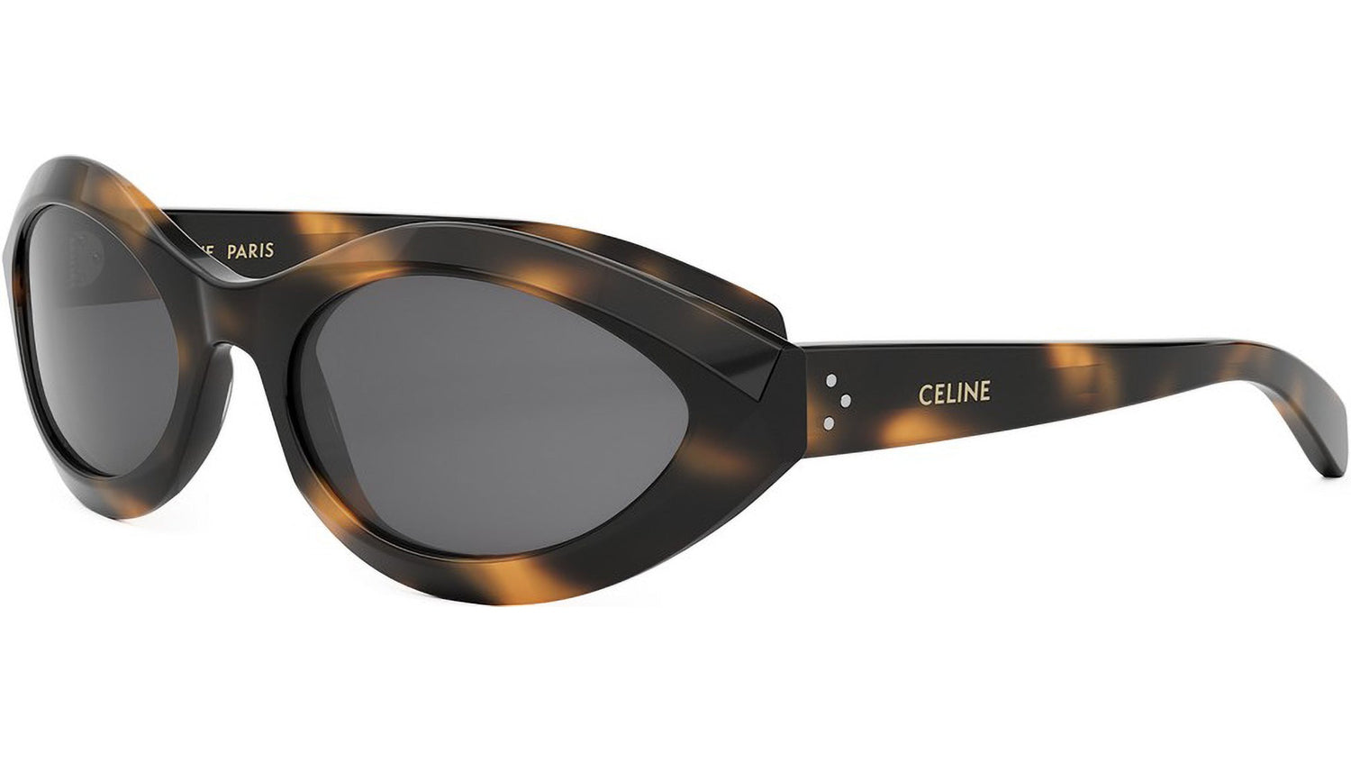 CELINE 3 Dots Havana Geometric Sunglasses
