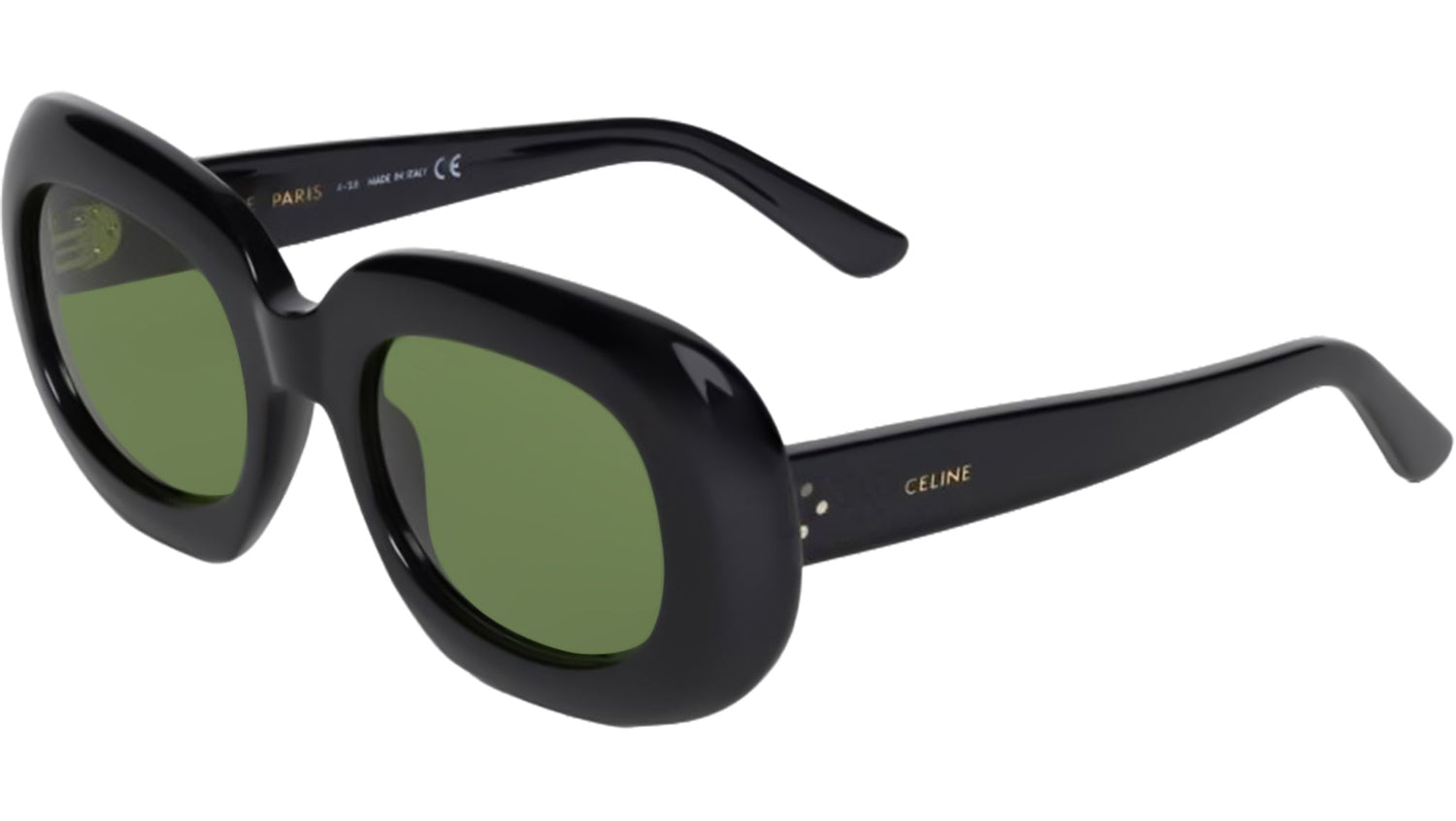 CELINE Black Oval Sunglasses