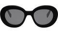 Triomphe Black Round Sunglasses
