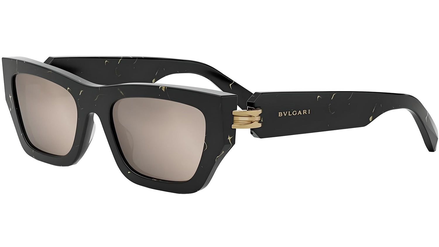 B.zero1 Black Rectangular Sunglasses