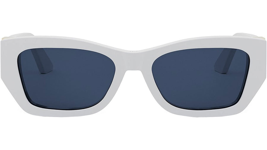 MissDior S1I Shiny White Squared Sunglasses